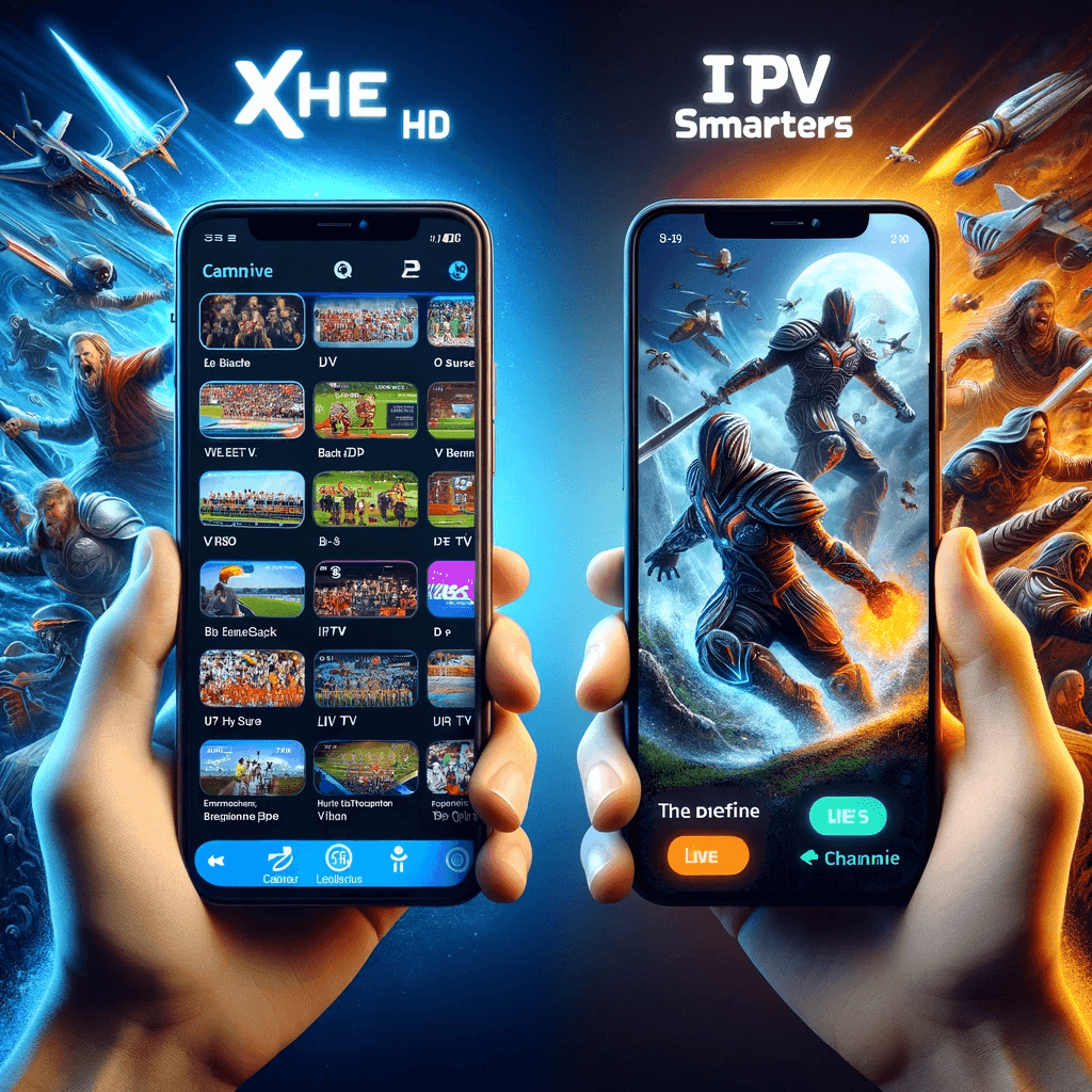 Xtreme HD IPTV app vs IPTV Smarters Lite comparison interface